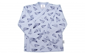 Camiseta cruzada aviones azul | Camisetas cruzadas primera puesta