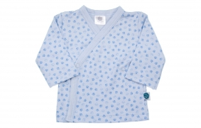 Camiseta cruzada azul Sweet Doggy | Camisetas cruzadas bebé algodón pima