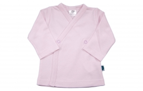Camiseta cruzada rosa | Camisetas cruzadas bebé algodón pima