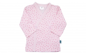 Camiseta cruzada rosa Sweet Doggy | Camisetas cruzadas bebé algodón pima
