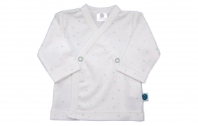 Camiseta cruzada mint Stars | Camisetas cruzadas bebé algodón pima
