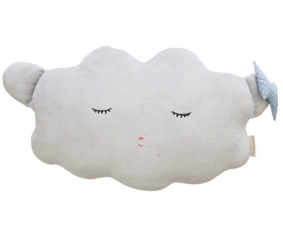 Cojín para bebé Nube gris con lazo | Puericultura
