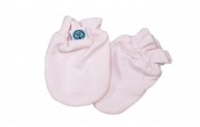 Manoplas rosa | Manoplas bebé de algodón pima