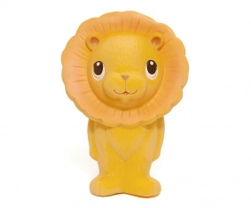Mordedor y Sonajero de Caucho Leo the Lion de Petit Monkey | Sweet Pima