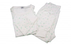 Pijama 2 piezas topos mint | Pijamas para bebé 2 piezas