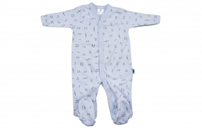 Pijama azul Music | Pijamas para bebé en algodón pima
