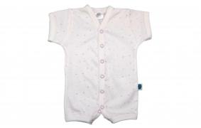 Pelele de verano Sky Stars rosa | Pijamas para bebé de verano