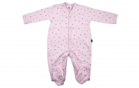 Pijama rosa Sweet Flowers | Pijamas para bebé en algodón pima
