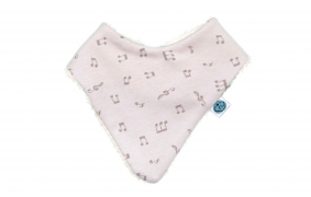 Secababas de bebé gris Music | Secababitas triángulo bebé algodón pima