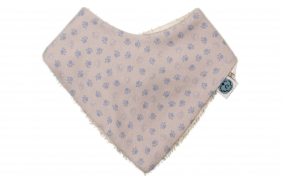 Secababitas azul Sweet Doggy sobre gris | Secababitas triángulo bebé algodón pima