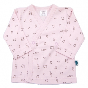 Camiseta cruzada rosa Music | Camisetas cruzadas primera puesta