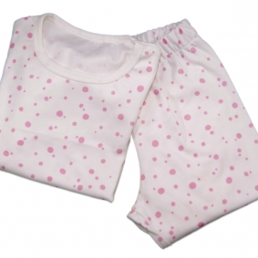 Pijama 2 piezas topos rosa | Pijamas para bebé 2 piezas