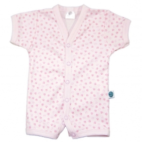 Pelele de verano rosa Sweet Doggy | Pijamas para bebé de verano