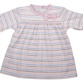 Vestido Zoe soft stripes | Vestidos bebé manga larga