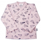 Camiseta cruzada aviones rosa