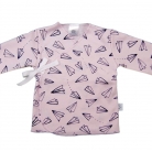 Camiseta cruzada aviones rosa